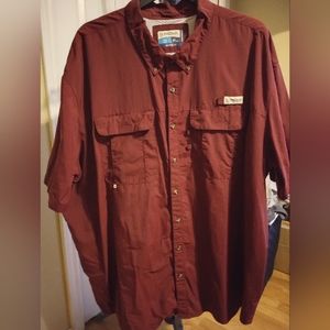 Maroon Magellan Fishing shirt size 4XL